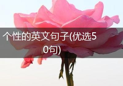 个性的英文句子(优选50句)
