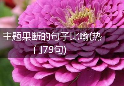 主题果断的句子比喻(热门79句)