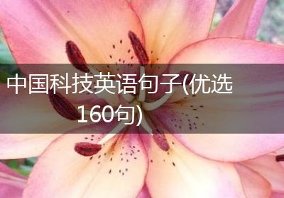 中国科技英语句子(优选160句)