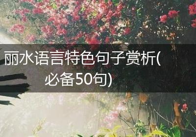 丽水语言特色句子赏析(必备50句)