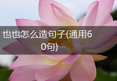 也也怎么造句子(通用60句)