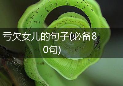亏欠女儿的句子(必备80句)