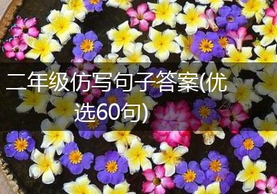 二年级仿写句子答案(优选60句)