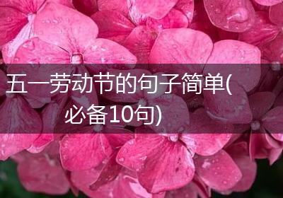 五一劳动节的句子简单(必备10句)