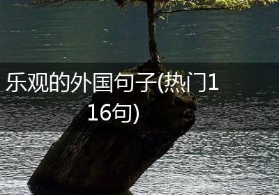 乐观的外国句子(热门116句)