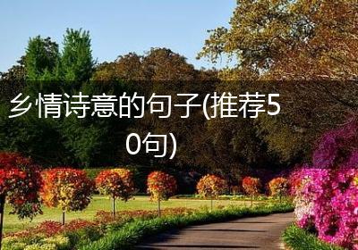 乡情诗意的句子(推荐50句)