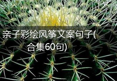 亲子彩绘风筝文案句子(合集60句)