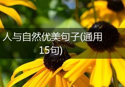人与自然优美句子(通用15句)