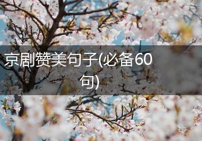 京剧赞美句子(必备60句)