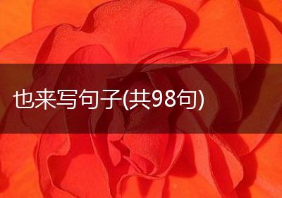 也来写句子(共98句)