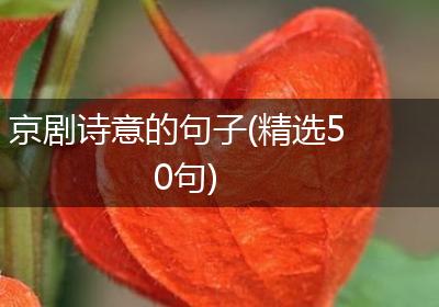 京剧诗意的句子(精选50句)