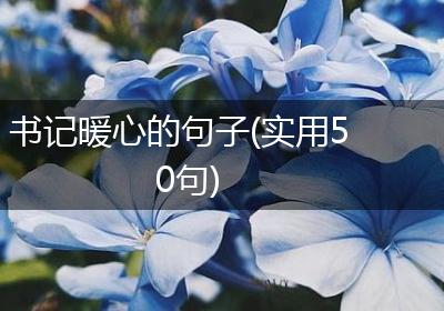 书记暖心的句子(实用50句)