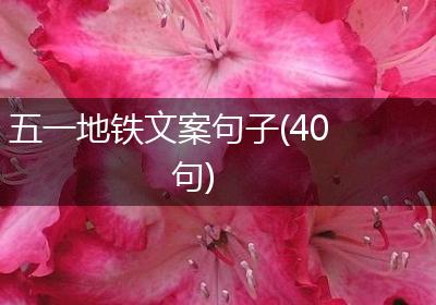 五一地铁文案句子(40句)