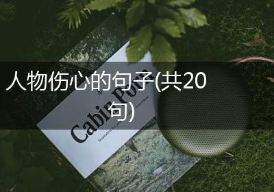 人物伤心的句子(共20句)