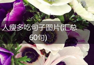 人瘦多吃句子图片(汇总60句)