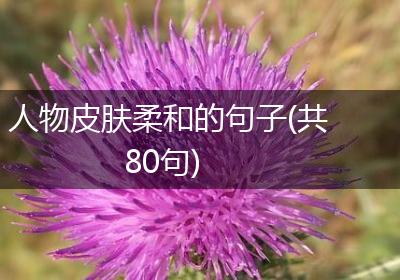 人物皮肤柔和的句子(共80句)
