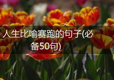 人生比喻赛跑的句子(必备50句)
