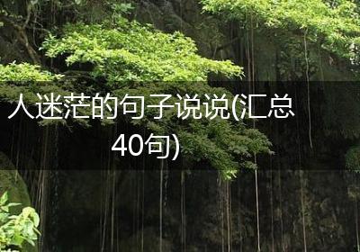 人迷茫的句子说说(汇总40句)
