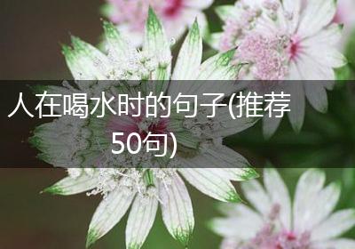 人在喝水时的句子(推荐50句)
