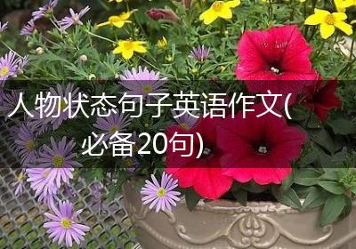 人物状态句子英语作文(必备20句)