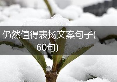 仍然值得表扬文案句子(60句)