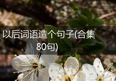 以后词语造个句子(合集80句)