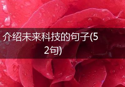 介绍未来科技的句子(52句)