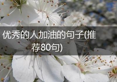 优秀的人加油的句子(推荐80句)