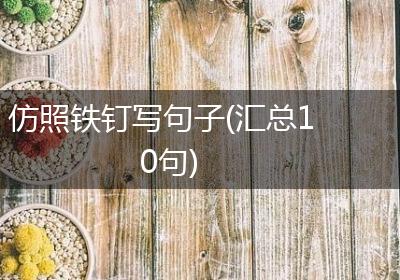 仿照铁钉写句子(汇总10句)