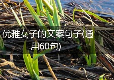 优雅女子的文案句子(通用60句)