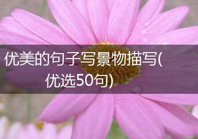优美的句子写景物描写(优选50句)