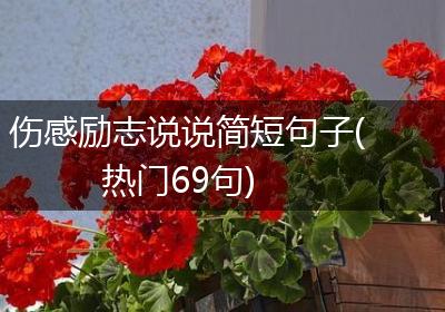 伤感励志说说简短句子(热门69句)