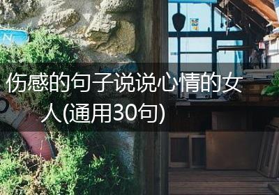 伤感的句子说说心情的女人(通用30句)