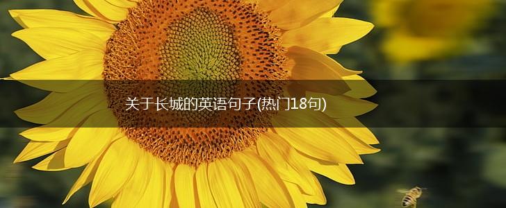 关于长城的英语句子(热门18句),第1张