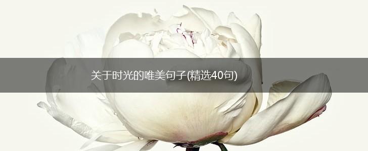 关于时光的唯美句子(精选40句),第1张