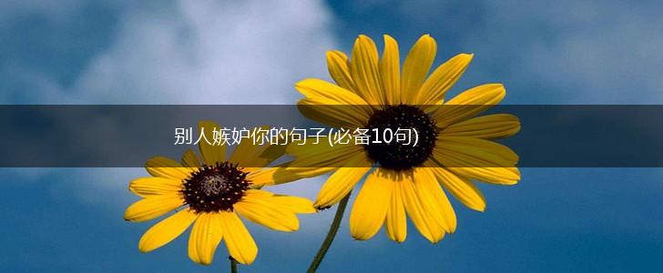 别人嫉妒你的句子(必备10句),第1张