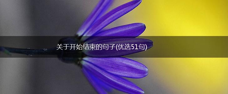 关于开始结束的句子(优选51句),第1张