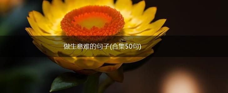 做生意难的句子(合集50句),第1张