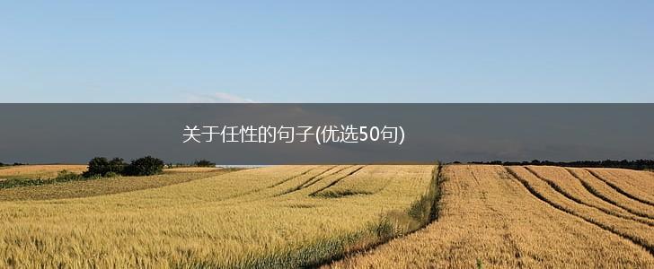 关于任性的句子(优选50句),第1张