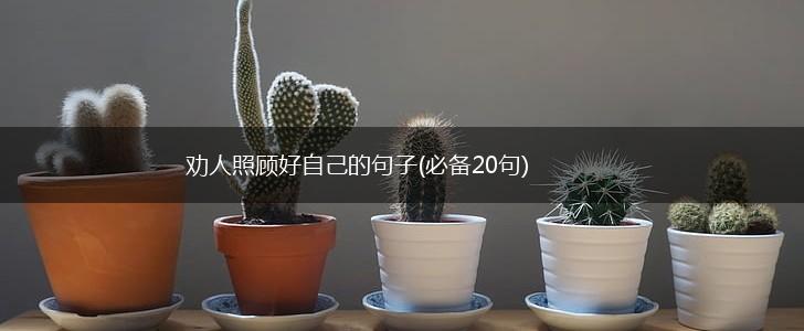 劝人照顾好自己的句子(必备20句),第1张