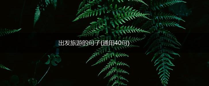 出发旅游的句子(通用40句),第1张