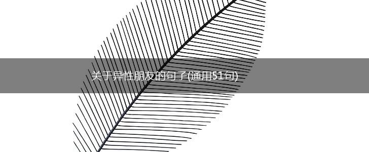 关于异性朋友的句子(通用51句),第1张