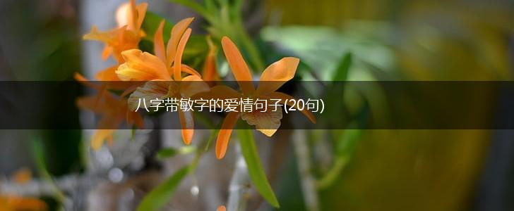 八字带敏字的爱情句子(20句),第1张