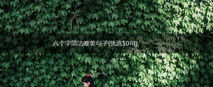 六个字简洁唯美句子(优选50句),第1张