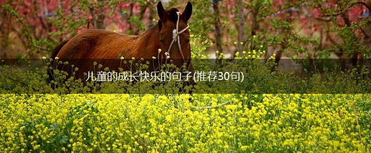 儿童的成长快乐的句子(推荐30句),第1张