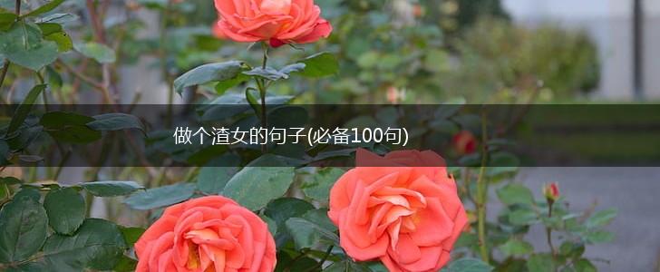 做个渣女的句子(必备100句),第1张