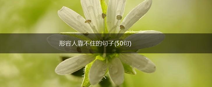 形容人靠不住的句子(50句),第1张