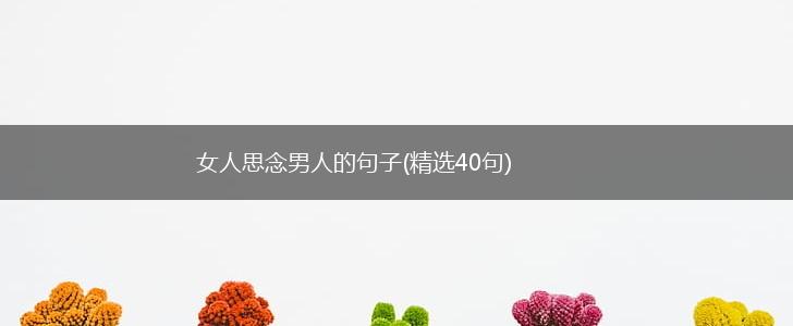 女人思念男人的句子(精选40句),第1张