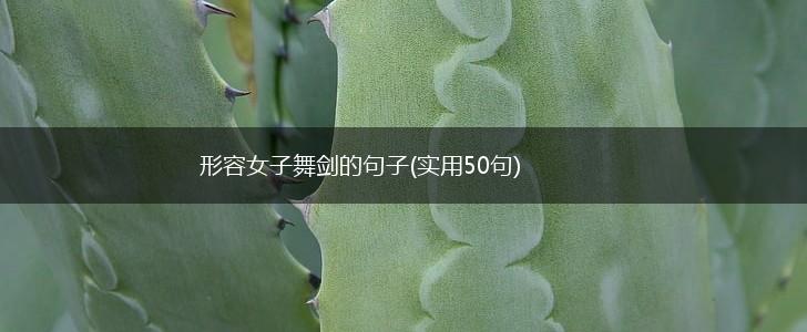 形容女子舞剑的句子(实用50句),第1张