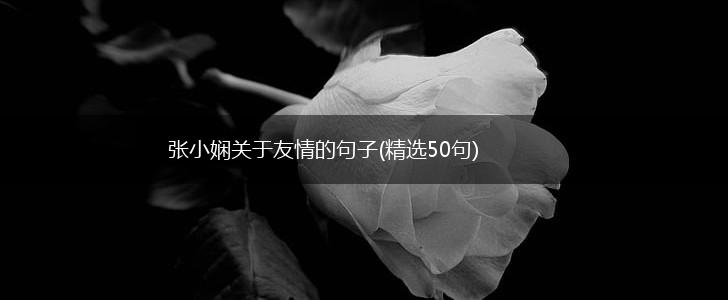 张小娴关于友情的句子(精选50句),第1张